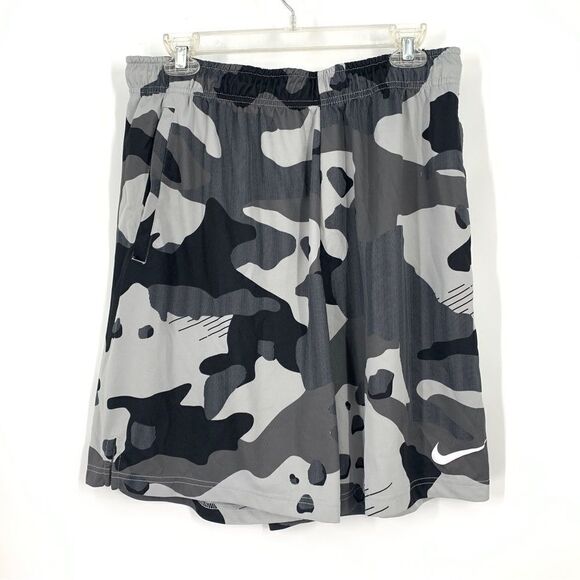 Nike Youth XL shades of gray camo gym shorts - Picture 1 of 7